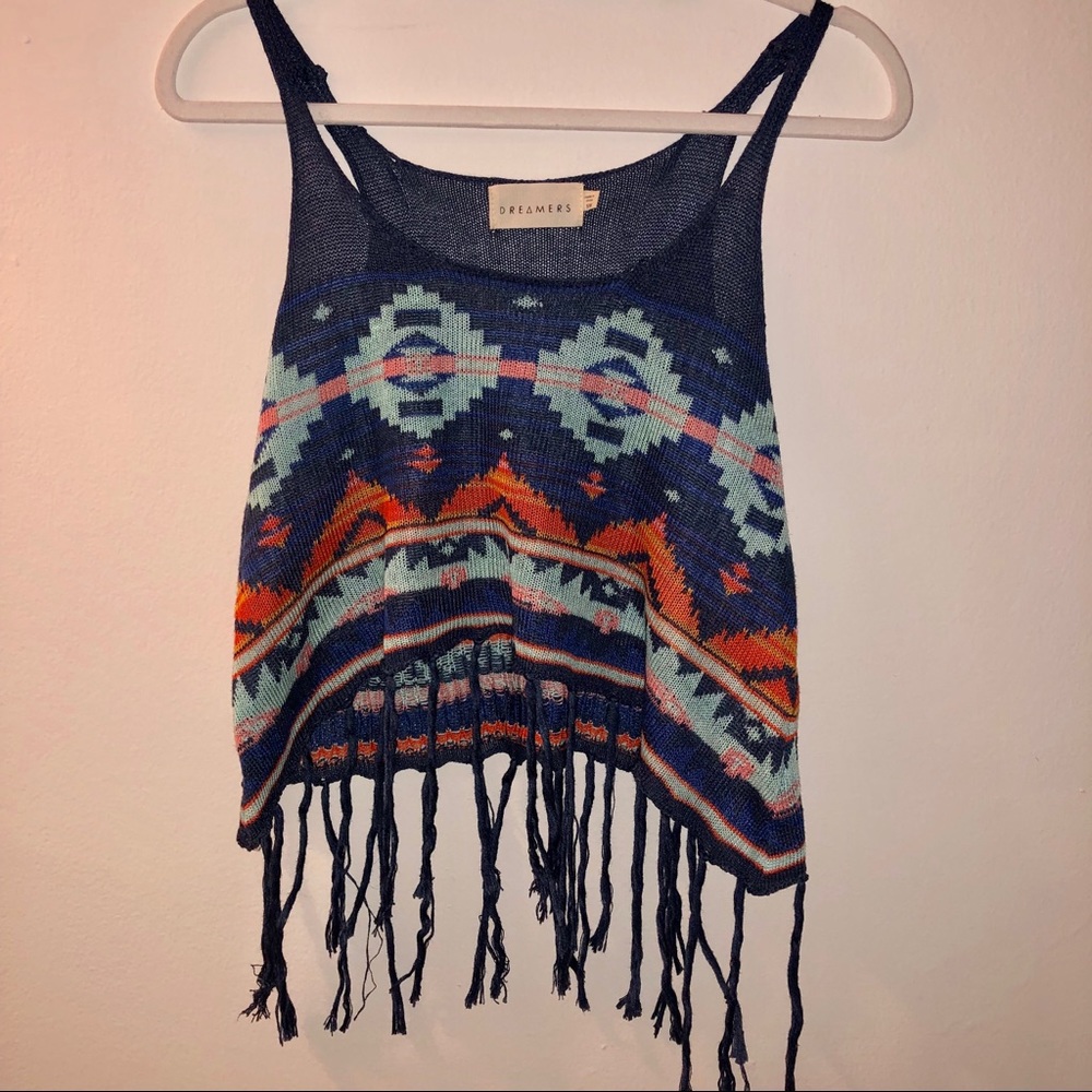 Tribal print tank